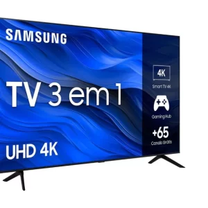 Smart TV Samsung 50" UHD 4K 50CU7700 2023, Processador Crystal 4K Gaming Hub Tela sem limites